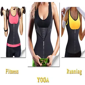 Vue détaillée d'un gilet de sudation pour femme idéal pour le fitness, le yoga et la course.