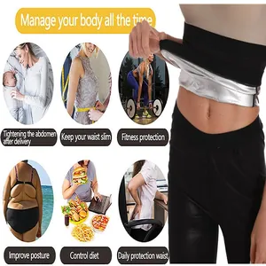 Ceinture de sudation aux ions d'argent pour le fitness et le soutien post-partum.