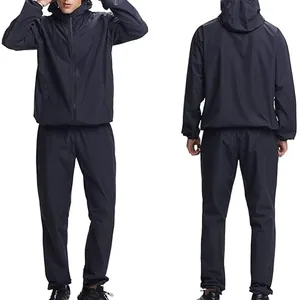 Combinaison de sauna à capuche pour homme pour le fitness et la protection du vent