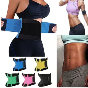 Damen Herren Sport Taillentrainer Gürtel Postpartale Erholung Bauchkontrolle Scuba Stoff Workout Body Shaper Klettverschluss Unterstützung