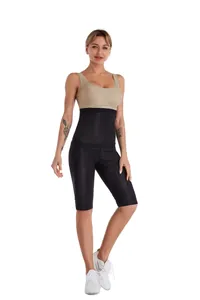 Ceinture de sudation à taille haute pour femme, idéale pour le fitness et le yoga.
