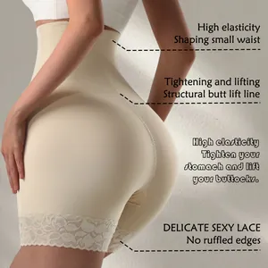 Intimo contenitivo a vita alta con pizzo per sollevamento glutei e controllo pancia
