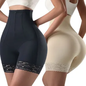 Guaina modellante a vita alta con pizzo per controllo pancia e sollevamento glutei.