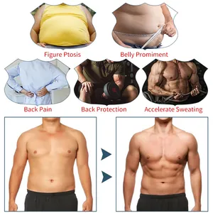 Comparaison détaillée montrant le gilet de sauna pour homme pour mincir et soutenir