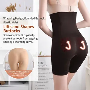 Faja reductora sin costuras de talle alto con efecto levanta glúteos para mujer