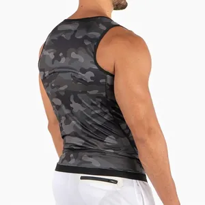 Débardeur de sudation sauna camouflage pour hommes pour le fitness et la musculation