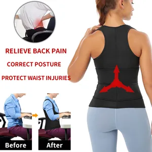 Gilet guaina regolabile da donna per correzione postura e supporto fitness vita