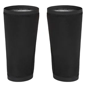 A pair of high-quality black sweat-enhancing arm sleeves for women's fitness and body shaping