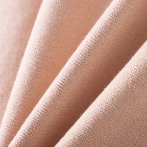 Macro photography showing the soft texture and fine weave of pink knitted fabric