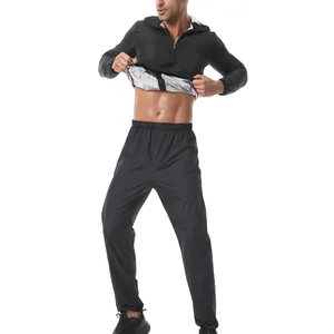 Ensemble de sauna pour hommes avec revêtement argenté pour une transpiration intense