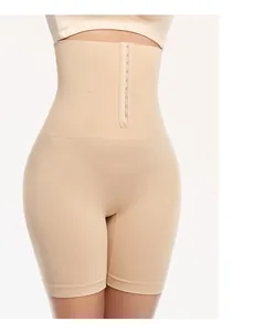 Detailansicht der hoch taillierten Bauchweg-Shapewear mit Haken- und Ösenverschluss