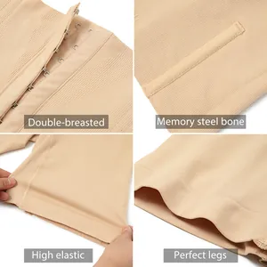Detailansicht der figurformenden Hose mit hohem Bund, Hakenverschluss und elastischem Stoff
