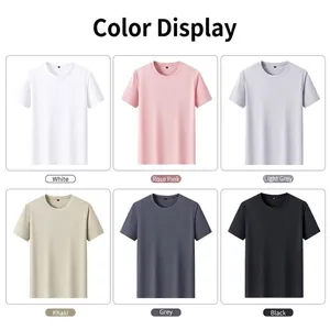Collezione di t-shirt da uomo in cotone mercerizzato a maniche corte