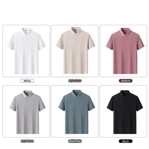 Classic unisex short-sleeve business casual Polo shirts available in six versatile colors
