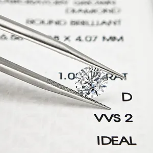 HPHT Lab Grown Diamond Loose Stone Round Cut DE Color VVS VS Clarity Small Melee Diamond for Jewelry Design Wedding Ring