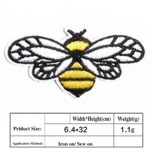 Detailed bumblebee embroidery patch iron on sewing applique for clothing