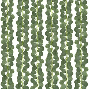 Artificial Eucalyptus Garland Faux Greenery Vine Silk Foliage Wall Hanging For Wedding Table Runner Home Decor Nordic Plant