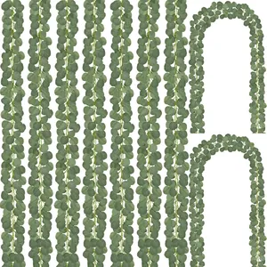 Artificial eucalyptus garlands for wedding decor greenery vines fake leaves strands