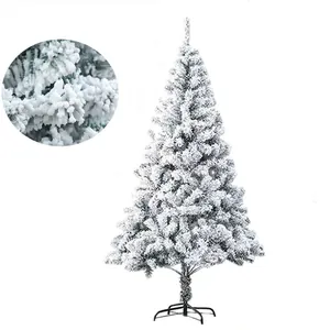 Premium artificial snow flocked Christmas tree made of dense PVC for holiday home decor