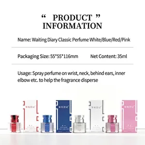 Set profumo classico Waiting Diary in 4 colori, fragranza floreale fruttata da 35ml.