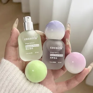 Profumo Floreale Fruttato da Donna Fragranza a Lunga Durata Mini Bottiglia in Vetro Smerigliato Portatile Profumo Elegante per Regalo