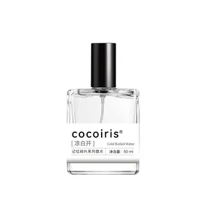 Parfum Cocoiris Cold Boiled Water 50ml aux notes florales boisées en flacon verre.