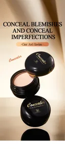 Gros plan sur les pots de correcteur Tao Beauty avec une texture crémeuse