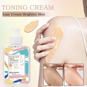 Tone-up body cream for skin brightening, 100ml bottle with pump dispenser