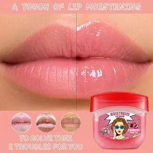 Detailed view of cranberry lip mask repairing dry and cracked lips effectively