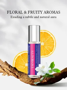 Vue détaillée du parfum à bille sans alcool Tao Beauty au parfum frais d'agrumes