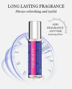 Parfum à bille Tao Beauty longue durée avec vue détaillée du parfum frais