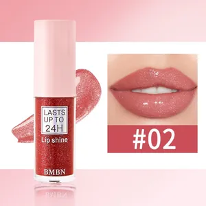 Detailansicht von BMBN Glitzer-Lipgloss in Nuance #02 für glänzende Lippen