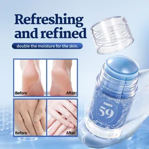Vue détaillée du bâton hydratant BMBN pour mains et pieds montrant l'effet réparateur