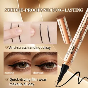 Λεπτομέρεια του αδιάβροχου μαύρου eyeliner BMBN για αποτέλεσμα που διαρκεί όλη μέρα