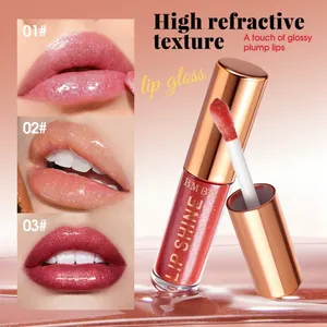 Detail des BMBN Shimmer Lipgloss mit drei Nuancen für einen glänzenden Plumping-Effekt.