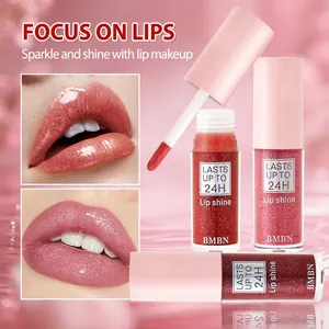 Schimmernder Lipgloss mit Glitzer-Finish für einen glänzenden und voluminösen Look.