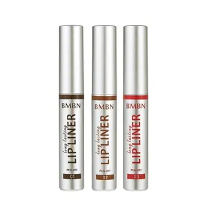 BMBN Long Lasting Peel Off Lip Liner Set with Three Waterproof Matte Colors for Lip Care