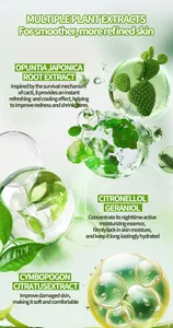 Detailed view of various natural plant ingredients for the pore soothing balm essence
