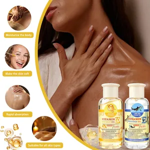 Vitamin E body massage oil for skin moisturizing and soothing effects