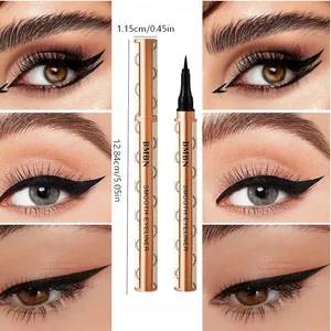 Λεπτομερής προβολή του eyeliner BMBN με διαστάσεις και αποτέλεσμα μακιγιάζ ματιών