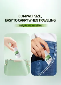 Detailed view of the compact multi-relief pore balm fitting easily into a small bag