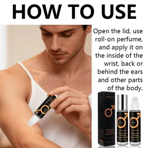 Detailed guide showing how to apply bosuya roll-on pheromone fragrance oil for men