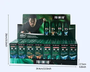 Professional FORMBO men's antiperspirant roll-on display box with dimensions 34.4x17.5x26cm