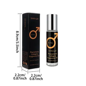 Bosuya pheromone cologne fragrance oil roll-on 10ml with dimensions 8.9x2.2cm