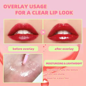 Moisturizing color-changing lip oil with transparent jelly texture for a plump look