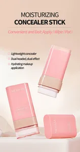 Detail view of Meidián dual-headed moisturizing concealer stick with built-in applicator