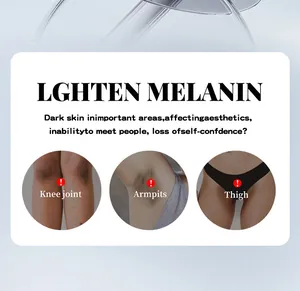 Body brightening cream detail for melanin removal on dark knees, armpits, and thighs