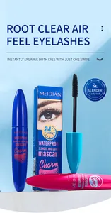 Detaillierte Makroansicht der wasserfesten Mascara-Bürste von MEIDIÁN für Schwung