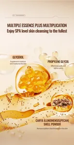 Macroweergave van kastanje mee-eter reinigingsstick met glycerol en pecannootpoeder
