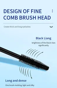 Nahaufnahme des Mascara-Bürstenkopfes für dichte und lange Wimpern in Profiqualität